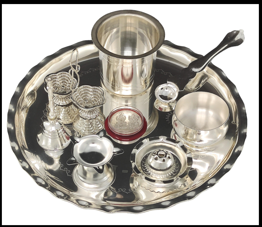 Brass puja thali - Image 3