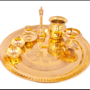 Brass puja thali